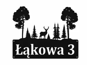 JELEŃ MIĘDZY SOSNAMI